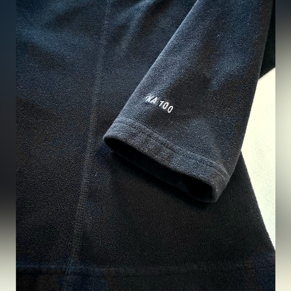 The North Face Women Size Large TKA 100 Black 1/4 Zip Fleece Pullover Sweater - Picture 7 of 10